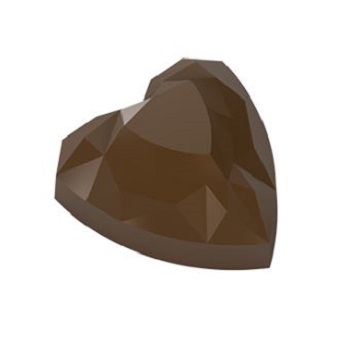Implast Faceted Heart Praline Polycarbonate Chocolate Mould